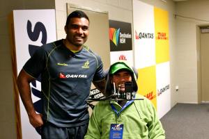 Supporting my favourite team